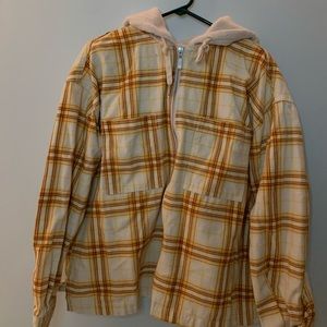Urban Outfitters flannel hoodie size medium